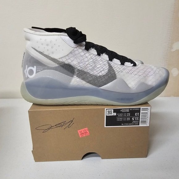 Brand New Nike KD 12 TB White Black Size 12 main image 7